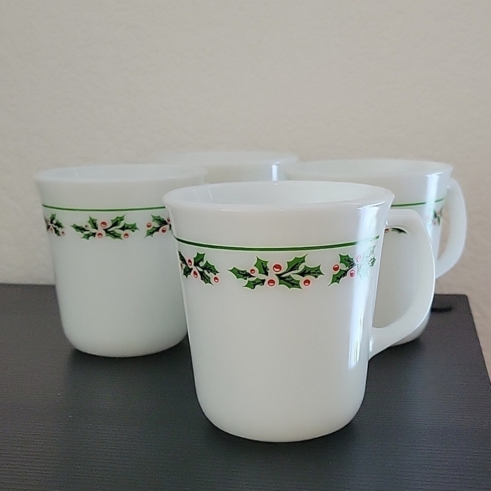 70's Corning Milk Glass Mug USA Vintage